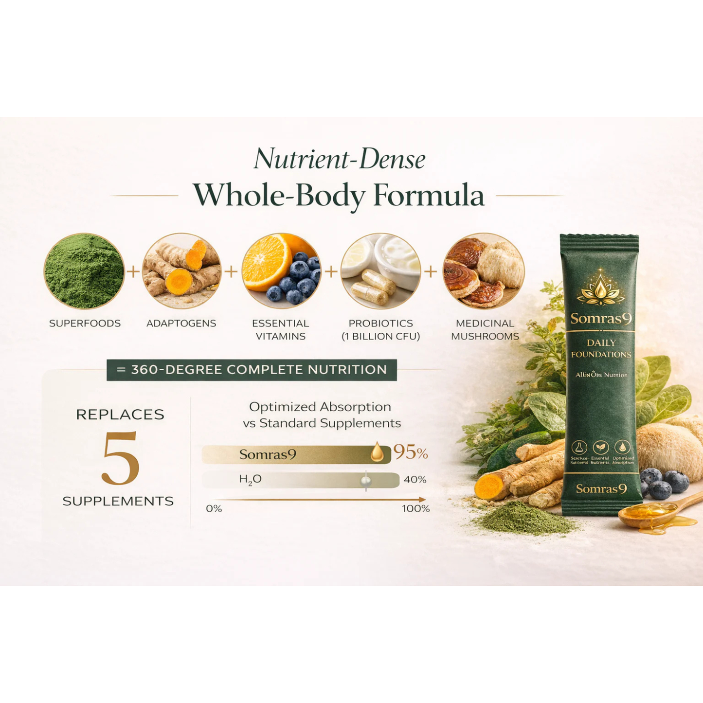 Somras9 Daily Foundations — India's #1 All-In-One Nutrition